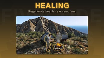 camping - healing near campfires