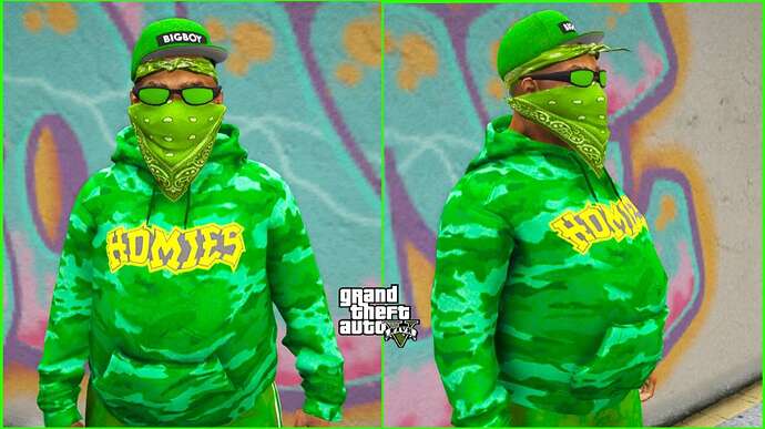 GTA 5 - Green Gang Fat Ped Mod for FiveMSingleplayer (3)