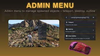 camping - admin menu