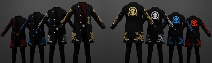 [PAID] Triad’s Gang Coats Clothing Package! Thumbnail