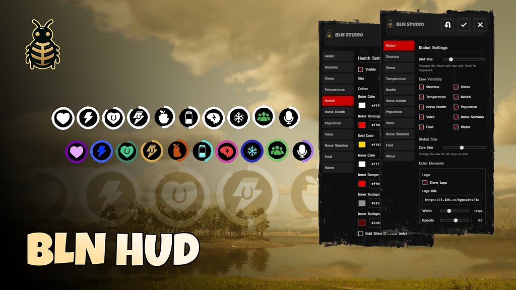 Ultimate RedM HUD/Metabolism System - BLN HUD - RedM Releases - Cfx.re ...