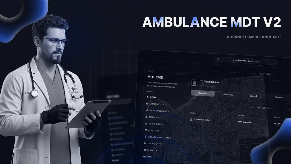 [PAID] Advanced EMS MDT & Dispatch V2 [ESX/QBOX/QB] - FiveM Releases ...