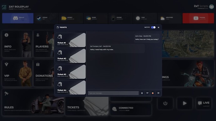 [ZaT-SCRIPTS][QBCore/ESX] PAUSE MENU thumbnail 5