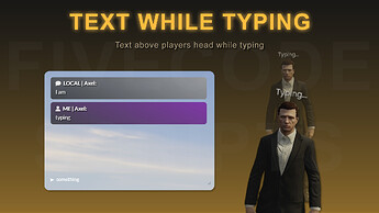 FiveM Roleplay Chat Script - Text While Typing - Text above players head while typing