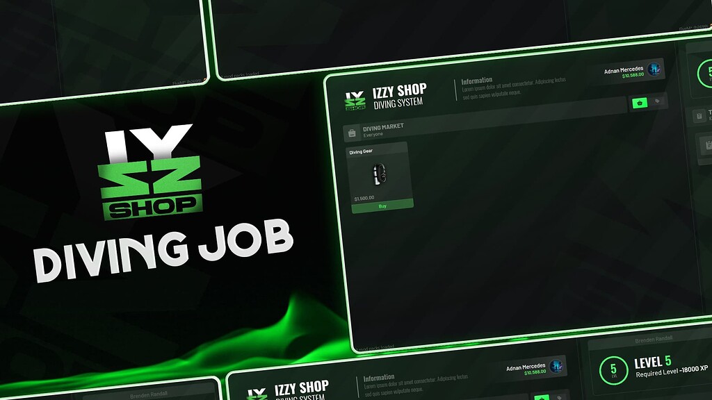 Izzy Shop Diving Job [ESX QB) Releases Cfx.re Community