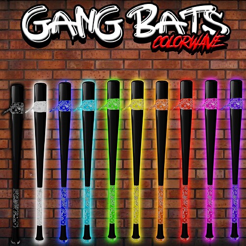 [AddOn] [Weapon] Gang Bats - Color Wave Thumbnail