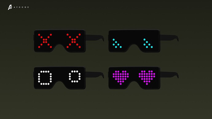 LED Glasses (MP FM) thumbnail 2