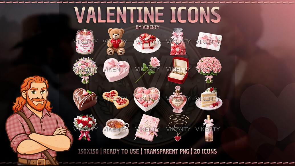 [ICONS] - Valentine's Day Icons x20 | 01 - RedM Releases - Cfx.re Community
