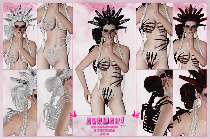 [PAID] Hot Skeleton Set Halloween mp Female Thumbnail