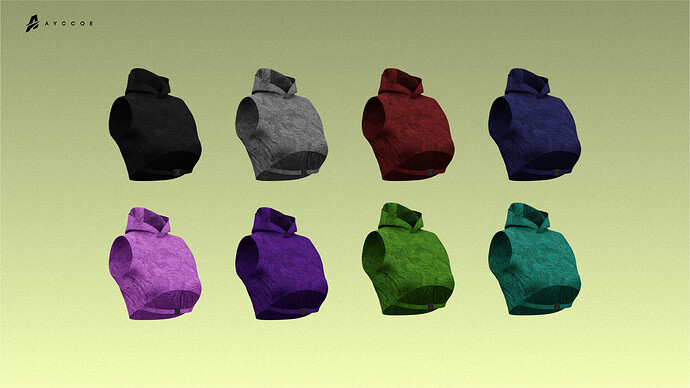 Hooded Crop Top (MP Female) thumbnail 2