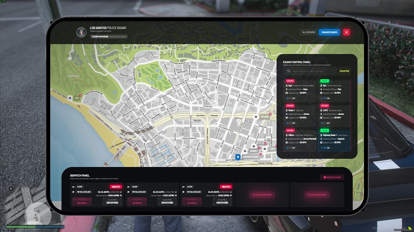 Advanced Police Radar System | Vehicle Radar + Placeable Speed Cameras ...