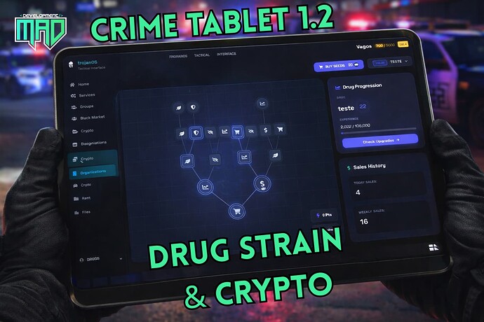 Crime Tablet 1.2.0 - Weed System With Strain & Crypto Thumbnail