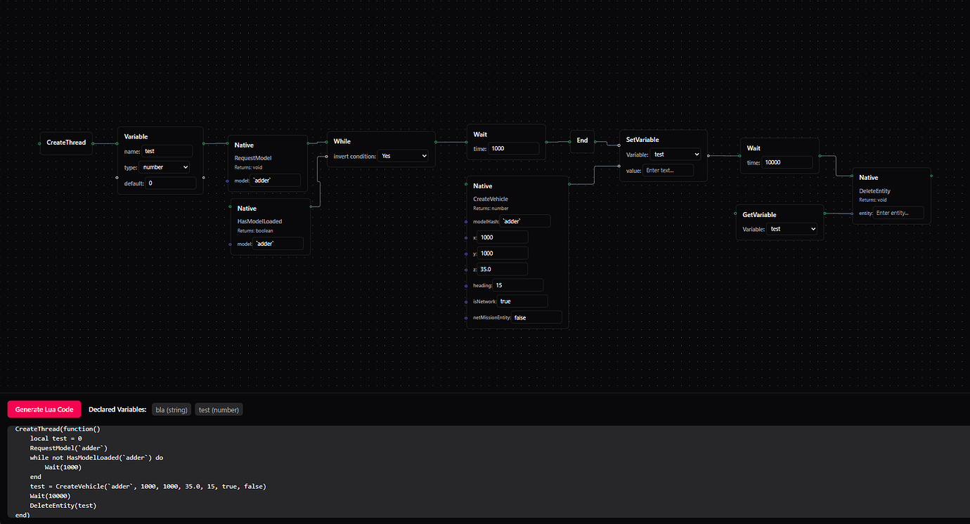 Lua Node based scripting | Visual scripting - Discussion - Cfx Forum