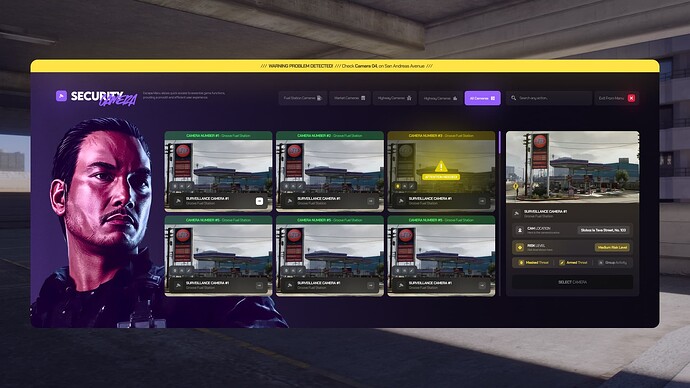 CCTV CAMERA (Warning)