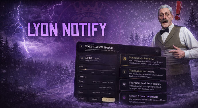 [PAID] Lyon Notify – Premium RedM Notification System | Drag & Drop UI ...