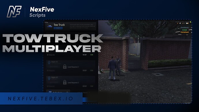 Multiplayer TowTruck Job [QB-ESX-QBOX] Thumbnail