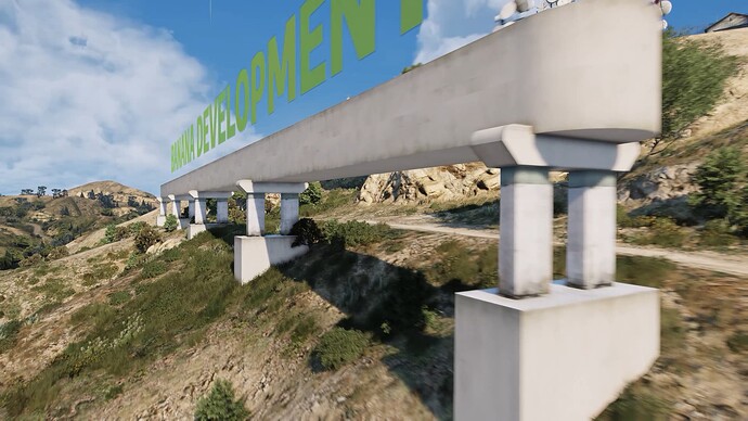 Editable Vinewood Sign - 360° Animated  thumbnail 4