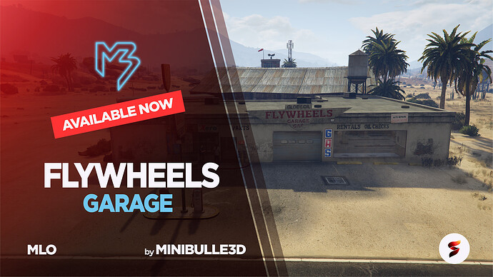 [PAID] Flywheels - SandyShore Garage/Mechanic-  MLO for FiveM Thumbnail