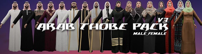 [PAID] Arabic Thobe V3  (Male / Female) Thumbnail