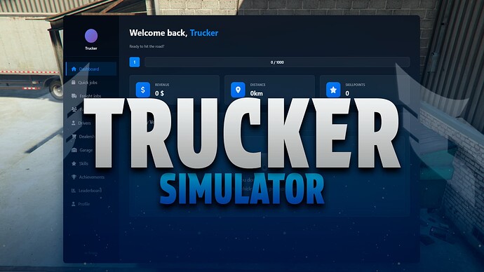 [PAID] Ultimate Trucker Simulator - FiveM Script | ESX & QBCore | Party System + NPC Drivers Thumbnail