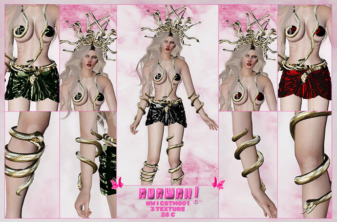 [PAID] Hot Medusa Set for Halloween [Bundle] Thumbnail