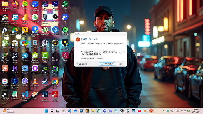 Timed out connection - FiveM Client Support - Cfx Forum