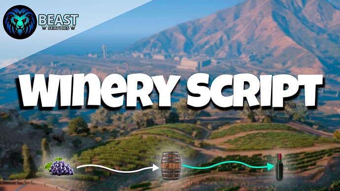 [QB/ESX] bs-Winery - Fully Customizable ! Custom Props, Functions and much more Thumbnail
