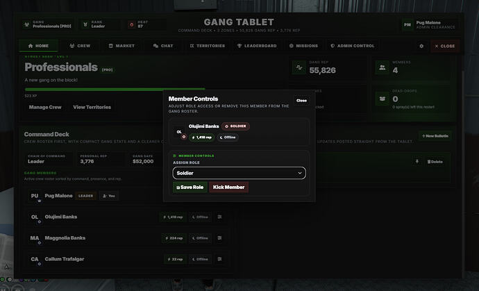 Advanced Gang System | QBCore, ESX, QBOX Compatible