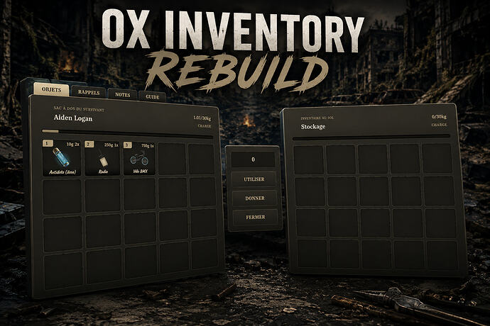 ox inventory rebuild