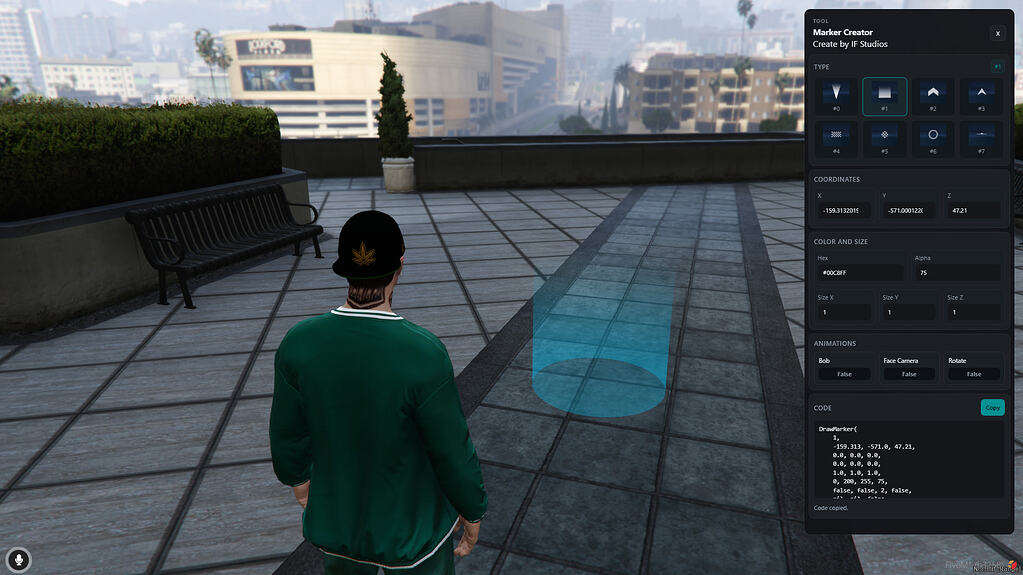 [免费]DevMarker-游戏内DrawMarker创作者-IF Studios-FiveM插件网