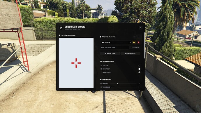 [PAID] AP5-Crosshair | Crosshair Creator System Script | [STANDALONE, QBCore / ESX / QBOX]  thumbnail 3