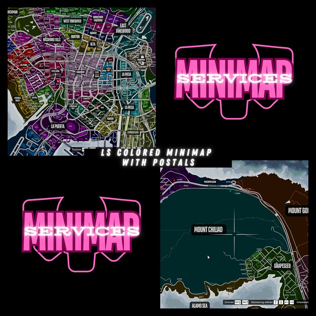 Colored Minimap + Postals V1 - Releases - Cfx.re Community