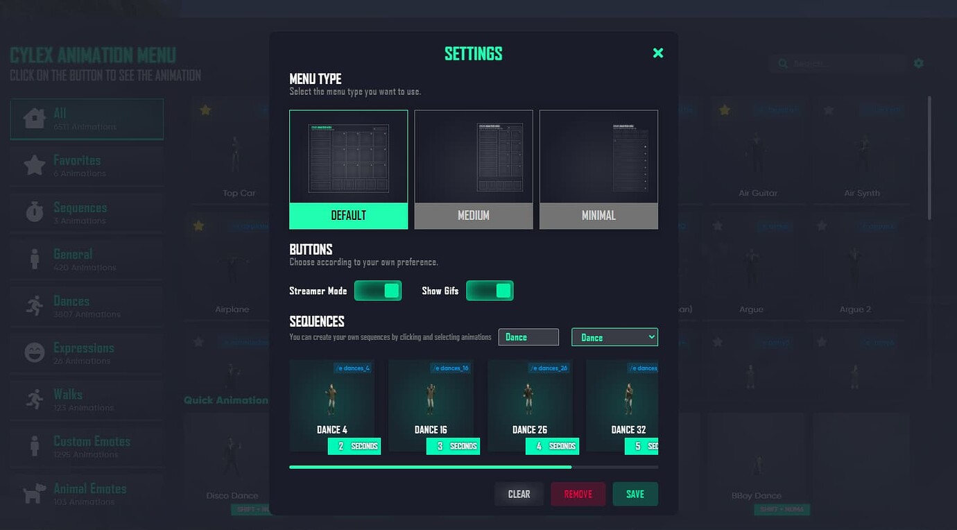 [PAID] [STANDALONE] NEW UI UPDATE! Cylex ANIMATION MENU V2 +6700 EMOTE ...