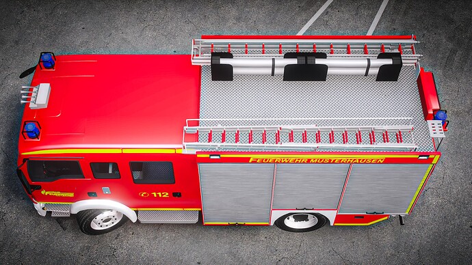 Brute Fire Truck E4  Xenon Optic - ELS thumbnail 6