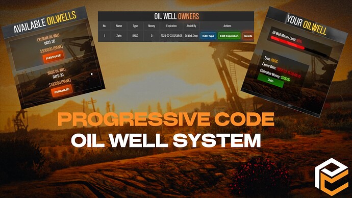 FiveM Oil Well System - [ESX / QBCORE] Thumbnail