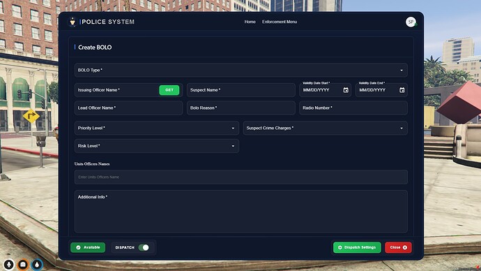 CR-Dispatch MDT | Police Dispatch & MDT System ( ESX , QB-CORE , Q-BOX ) thumbnail 5