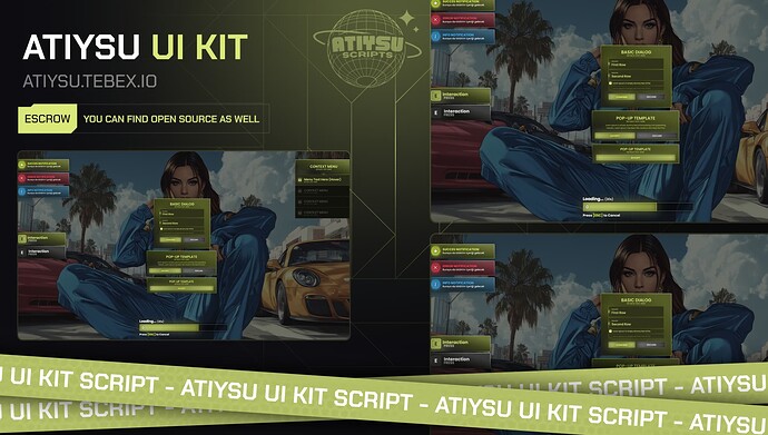 [Standalone] UI Kit (Text UI, Loading, Notify, Context Menu, Dialog Menu, Pop Up) Thumbnail