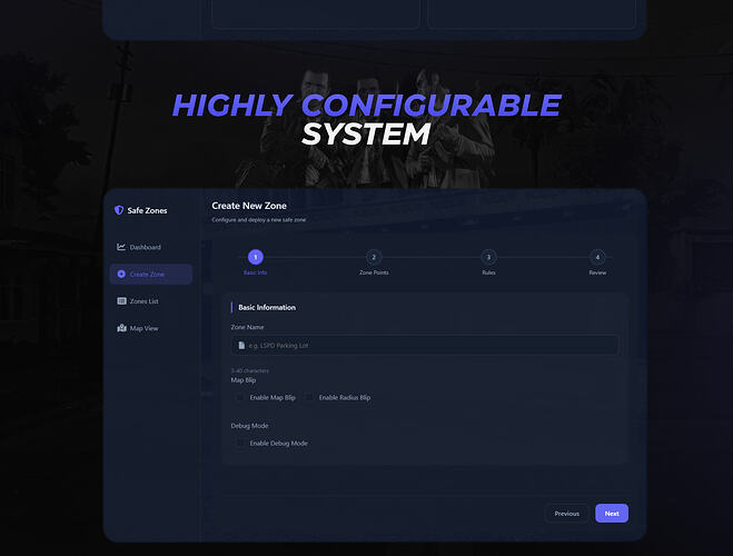 ADVANCED SAFEZONE CREATOR V2 [ESX/QBCORE/QBOX] 2