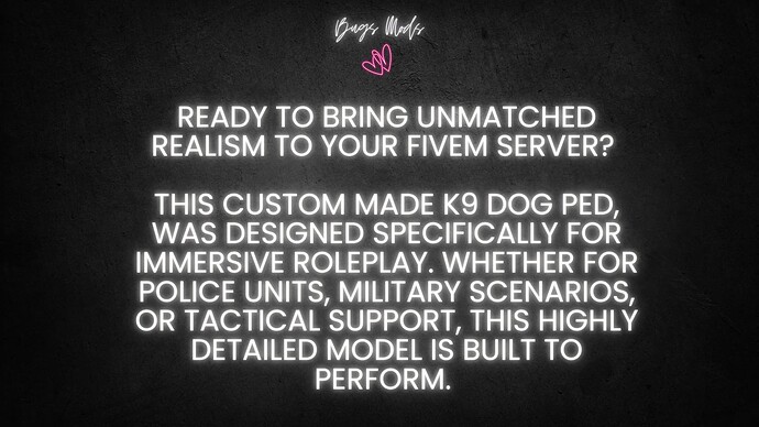 Custom K9 Police Dog Ped thumbnail 7