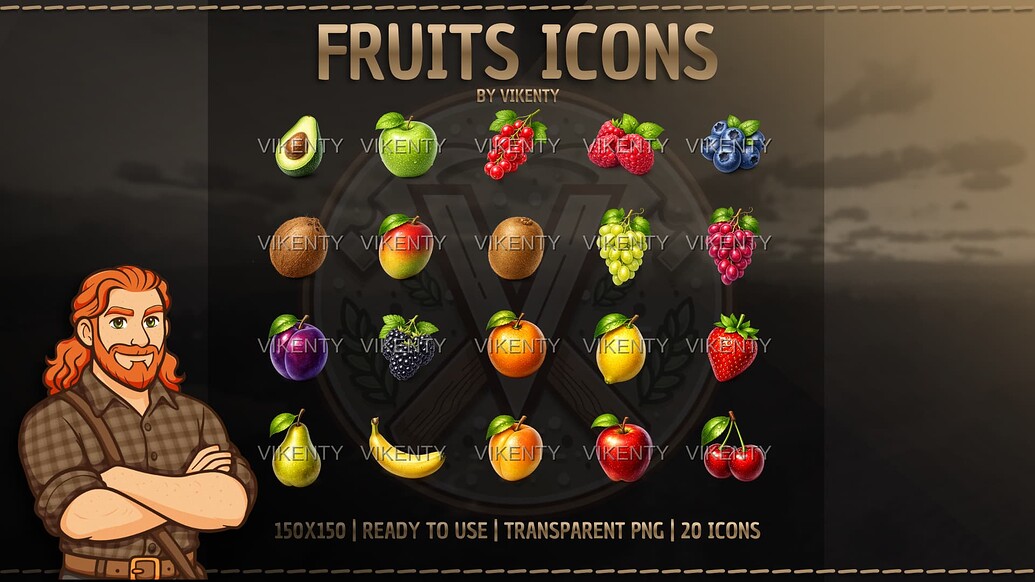 [ICONS] - Fruits Icons x20 | 01 - RedM Releases - Cfx Forum