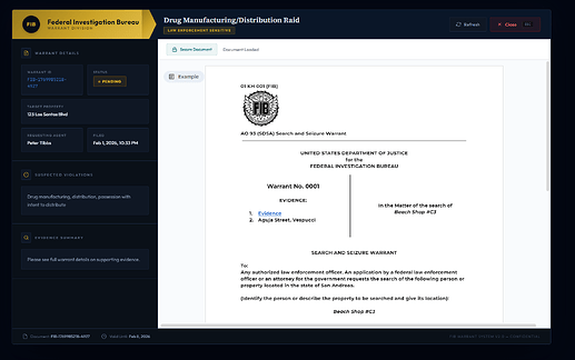 [QB/QBX] - FIB / LSPD / DOJ Warrant System thumbnail 7