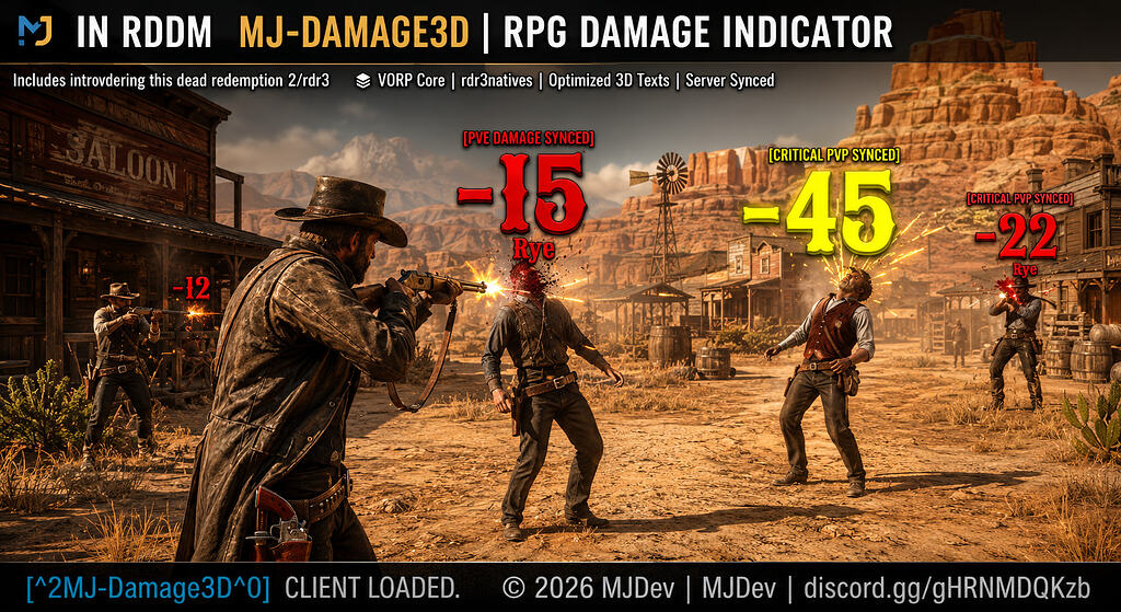 [PAID] MJ-Damage3D — Advanced Floating Damage System for RedM/VORP ...