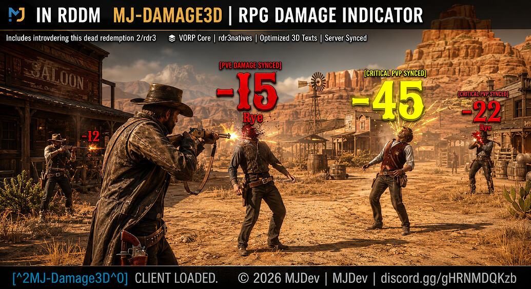 [PAID] MJ-Damage3D — Advanced Floating Damage System for RedM/VORP ...