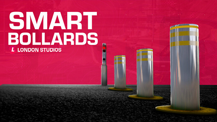 Smart Bollards - Advanced Moving Bollard System - Extensive Permission Support - Easy Menu [Standalone/QBCore/ESX/vRP] Thumbnail