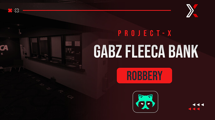 Project X Gabz Fleeca Bank Robbery Heist - QB | QBOX | ESX | Custom Thumbnail