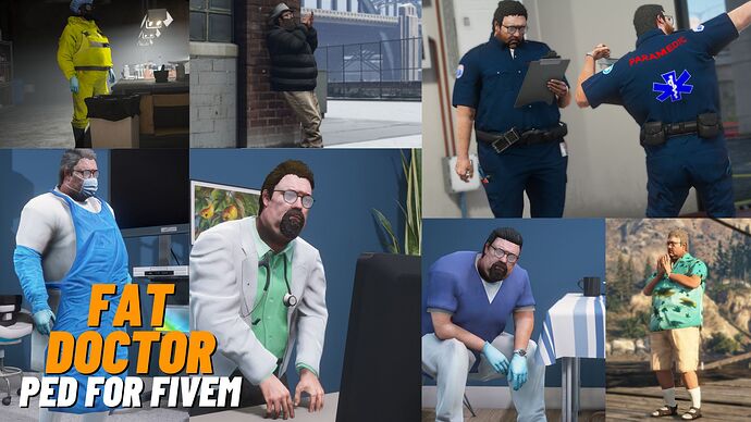 [PED] Fat Doctor for Fivem Thumbnail
