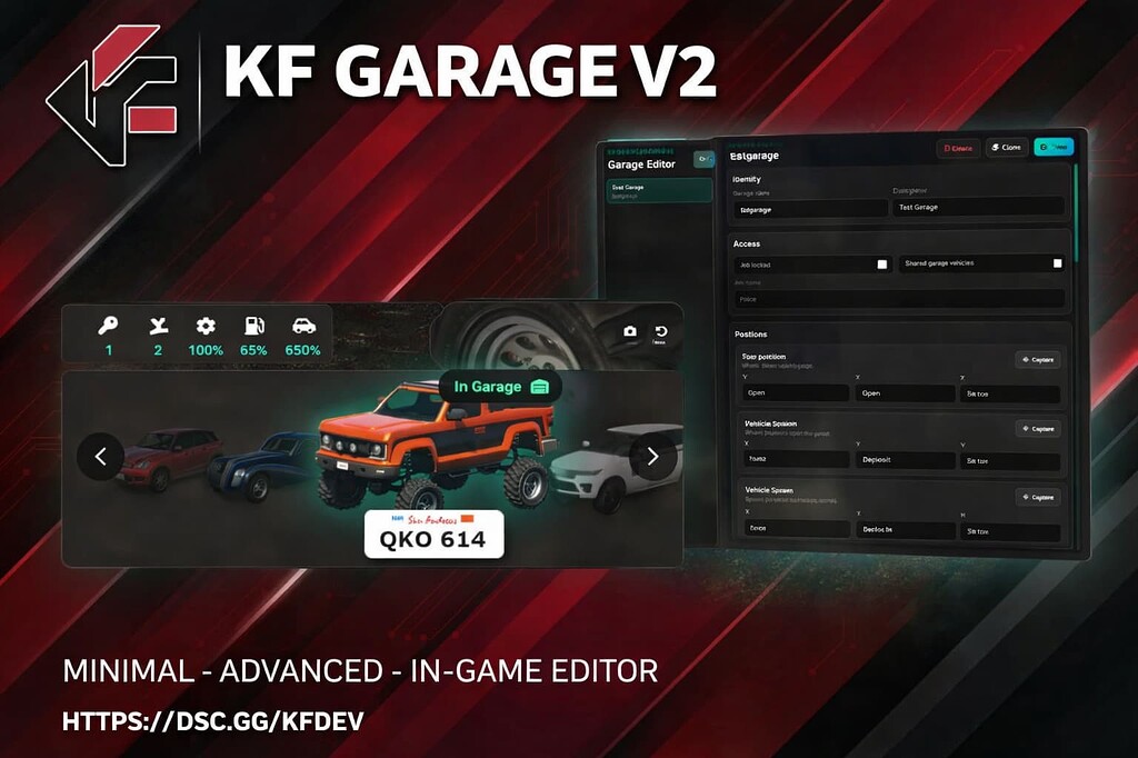 [ESX/QB/QBOX] Advanced Garage System V2