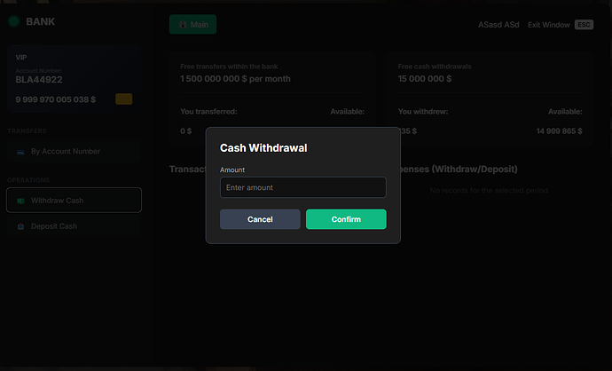 [QB] nlp-banking | Modern Banking System | Monthly Limits | Advanced UI 2