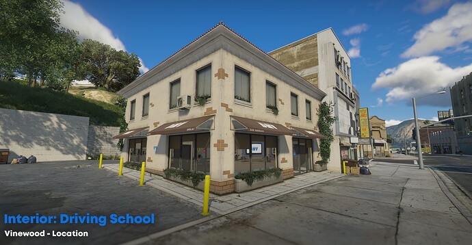 Driving School Vinewood Location