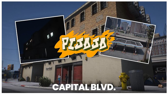 [MLO] [MAP] Capital Blvd. + MLO | FiveM custom hood map Thumbnail